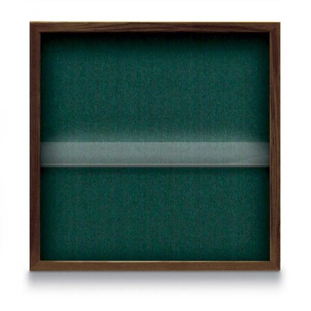 United Visual Products Outdoor Enclosed Combo Board, 48"x36", Bronze Frame/Grey & Apricot UVCB4836ODBZ-GREY-APRICOT